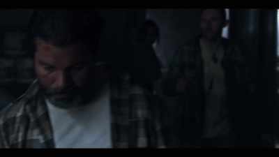 [zombies snarling outside]
They're attracted to sound. - Black Summer