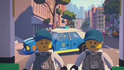 -[zooming]
-[police siren blaring] - LEGO City Adventures