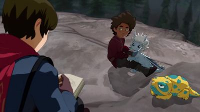 -[Zym yips]
-[Ezran laughs] - The Dragon Prince