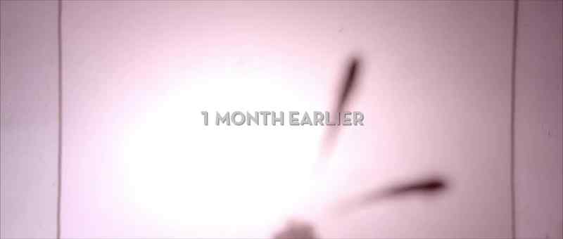 1 MONTH EARLIER