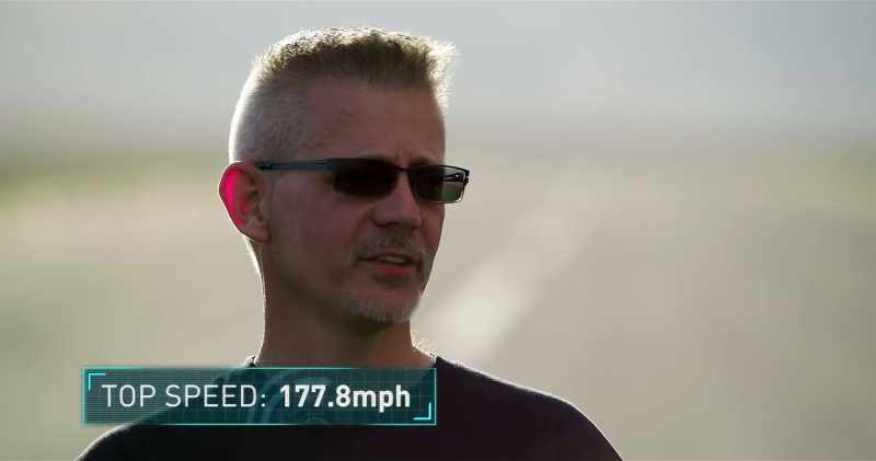 177.8 miles an hour in one mile