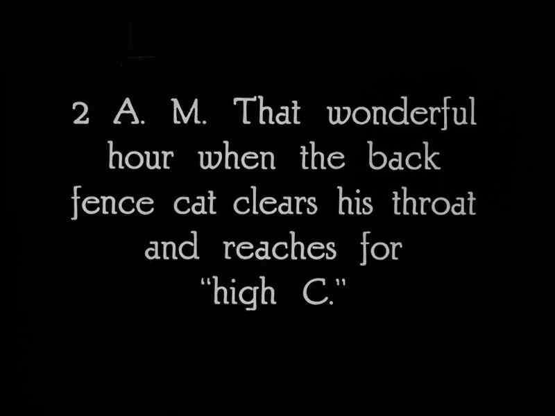 2 A.M. That wonderful hour when he back fence