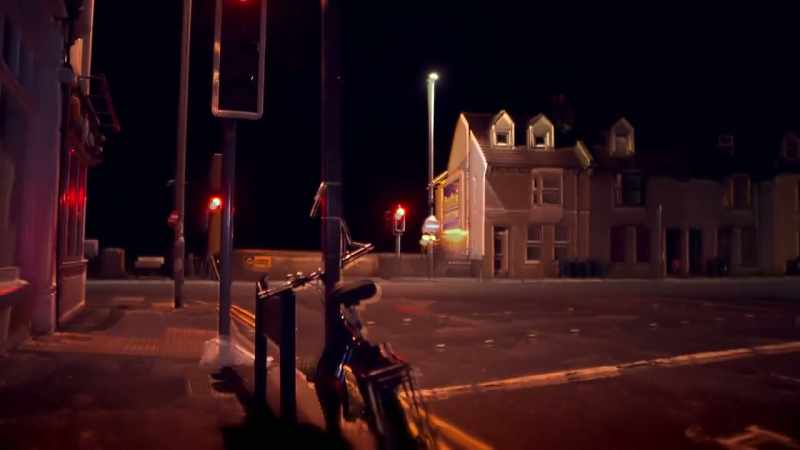 23 minutes past midnight, Janet was seen walking southbound