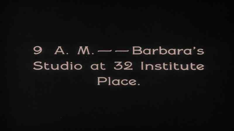 9 A.M, Barbara' s Studio at 32 Institute Place