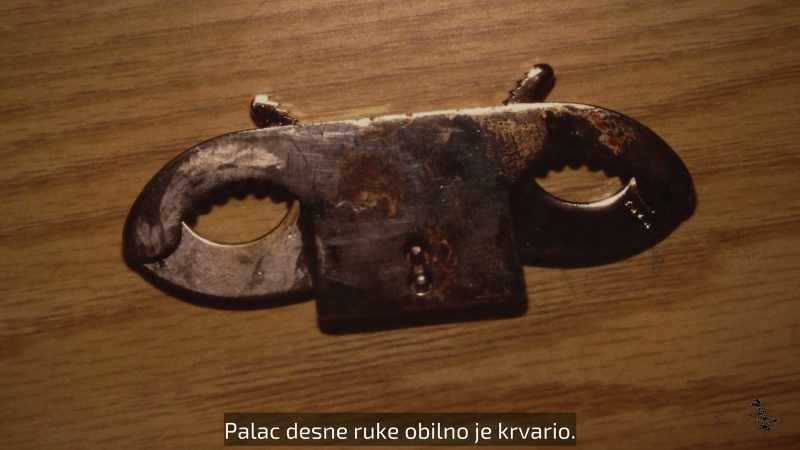A bizarre restraining device