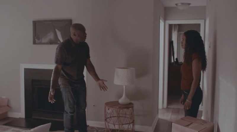 A Black man in a White woman's apartment