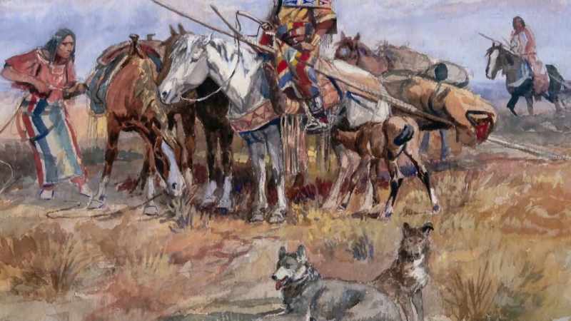A Blackfeet band marked 1854