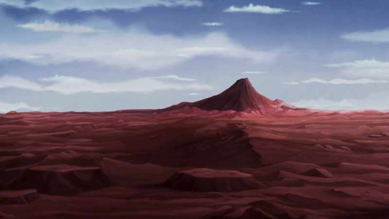 A blank slate of red dirt