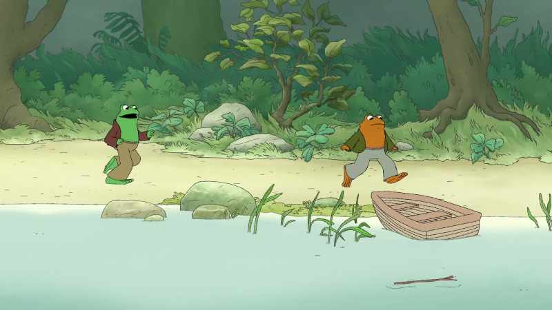 A boat! Do not worry, Frog. I will save your stick
