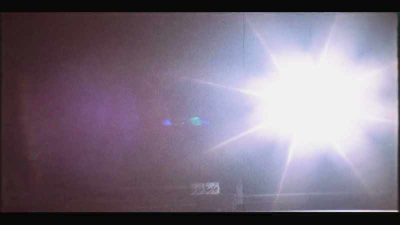 A bright, bright light flashes