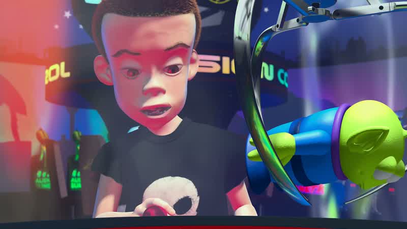 A Buzz Lightyear No wayYes Buzz NoHeyHe has been chosen He must go HeyYou might anger the clawWhat are you doing Stop it The claw The clawStop it you zealots Do not fight the clawAll right Double