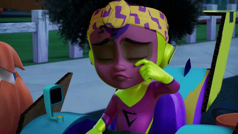 A candy thief. (sniffles)