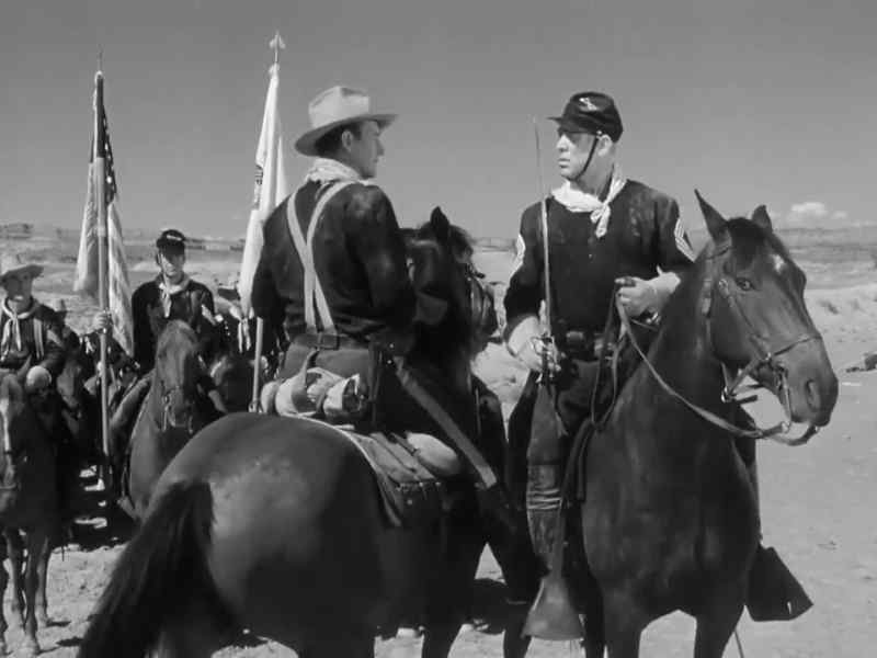 A charge. Mounted in fours
