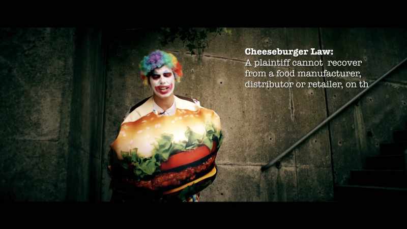 A Cheeseburger Law is a law that states