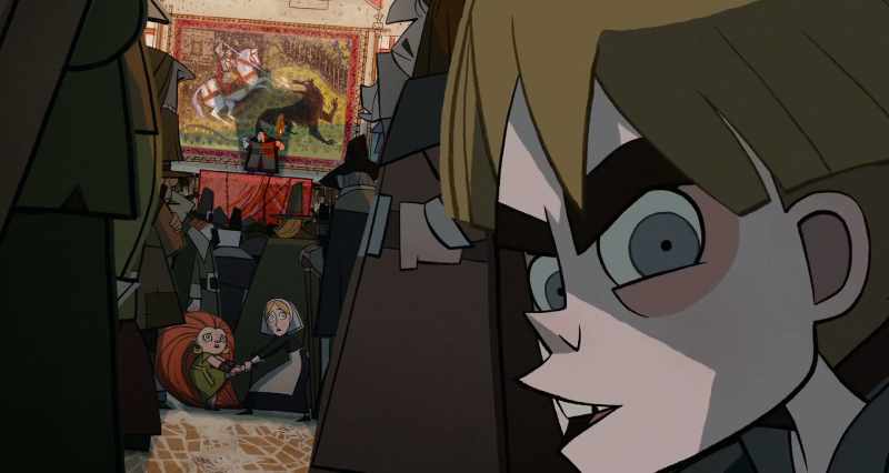 a civilized country. -Look! She caught the wolf