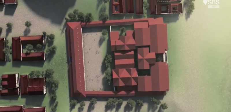 A complex that stretched across 10,000 square metres