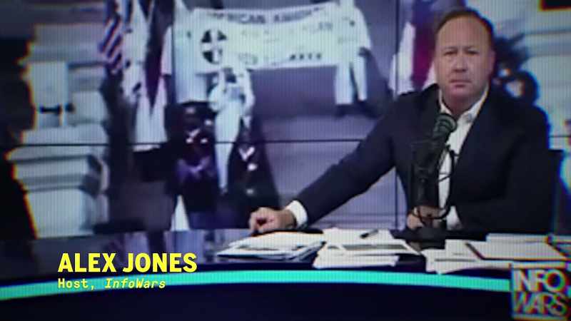 A conspiracy theorist like Alex Jones