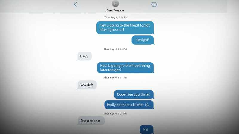 A conversation between Sara Pearson and Alex Trimboli on August 4th