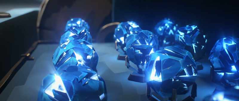 A crystal of magical energy