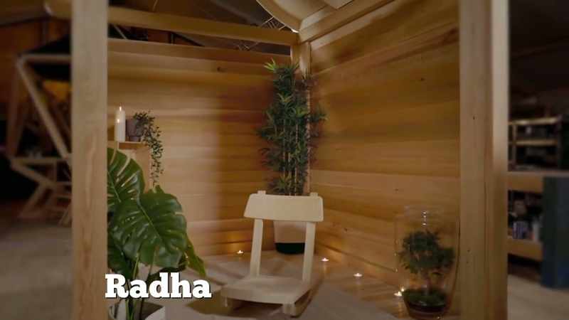 A Douglas fir frame