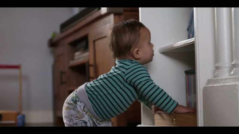 A few weeks ago, he just started crawling