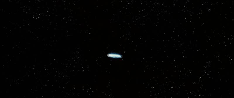 A fighter that size couldn't get this deep into space on its own