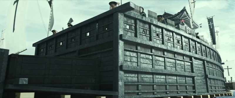 A flagship covered in iron plates?