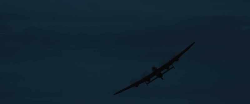 A furious angle, up comes our starboard wing
