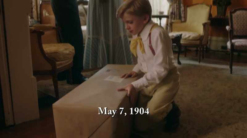 A gift was mailed to Gene by Thomas' aunt Bridget