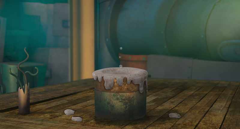 A grease trap! [yelps]