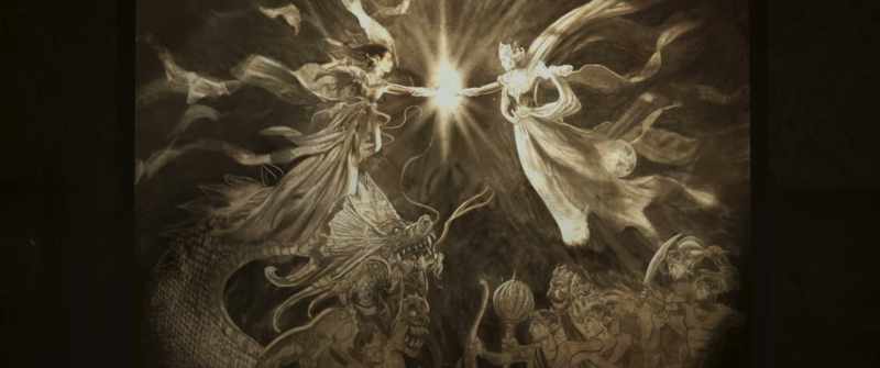 A great battle ensued between the two