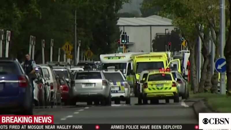 A gunman with an automatic weapon has
