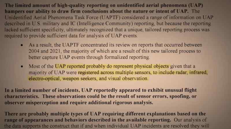 A handful of UAP demonstrated an advanced technology