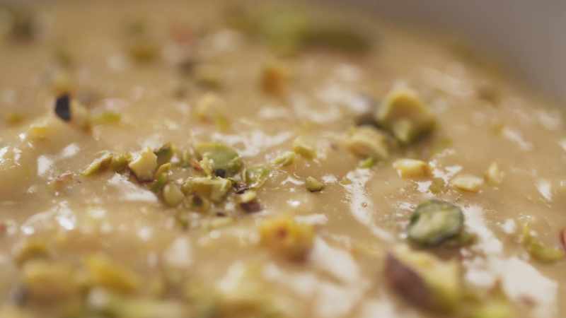 A humble tin of rice pudding made exotic and intriguing