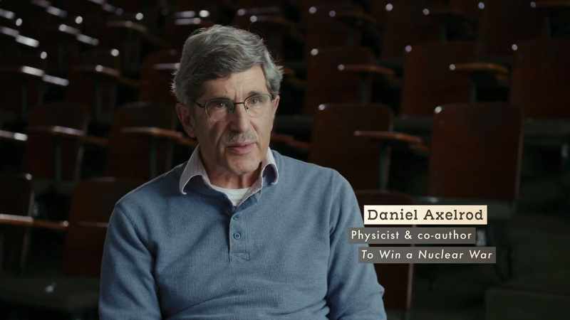 A large group of physicists in the Manhattan Project