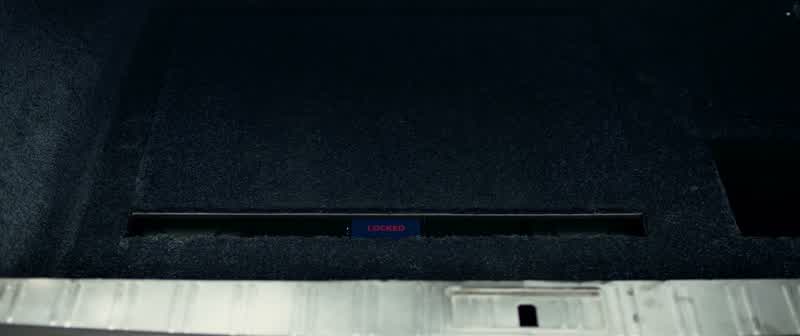 A lead-lined compartment