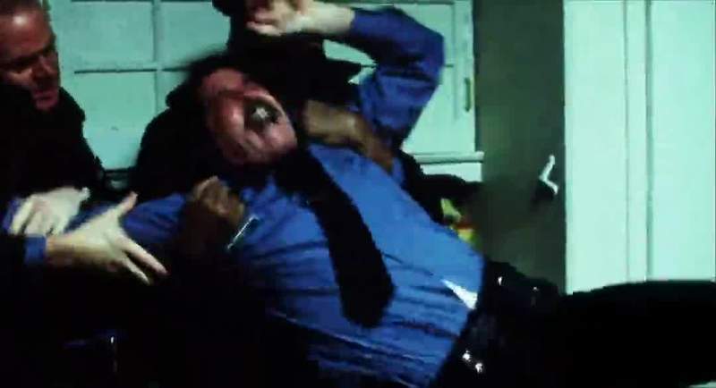 A little girl being brutalized