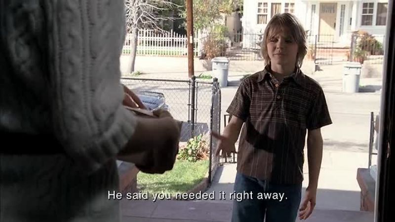 A man said to give this to you. - What?