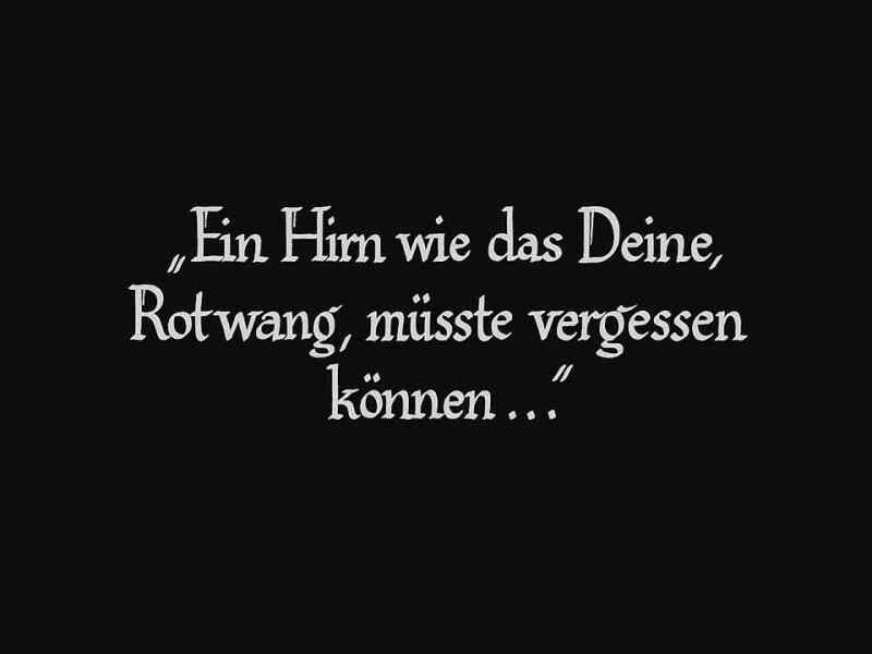 A mind like yours, Rotwang, should be able to forget