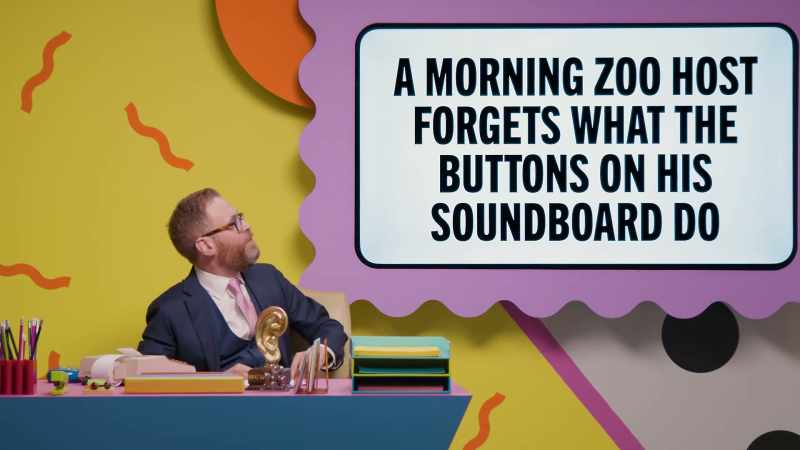 A morning zoo host forgets what