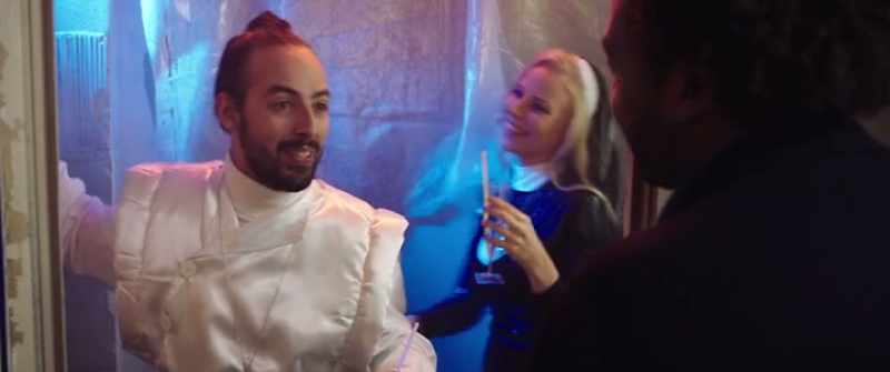 A party, take something to drink. -No, I have to work