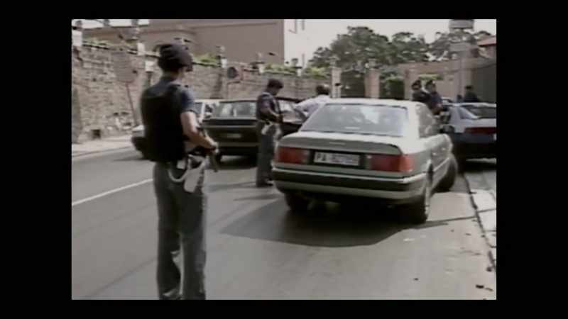 A patrol car stopped a vehicle and inspected it