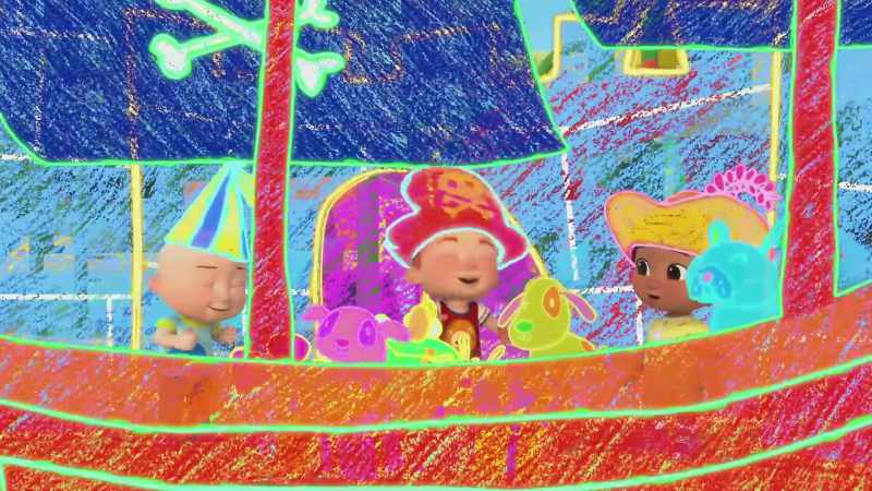 A pirate princess puppy party
