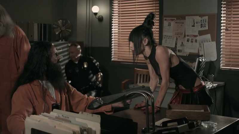 A prison turned her into a fucking asshole for old real men