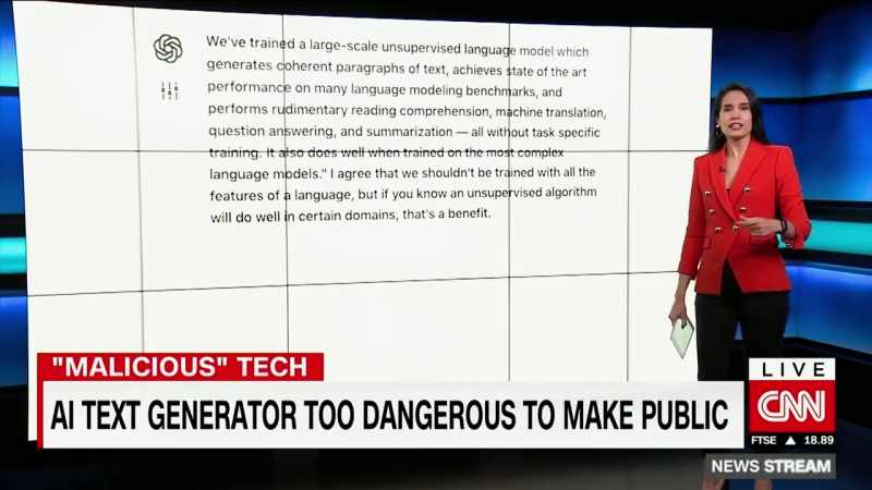 A program developed by the company OpenAI can write