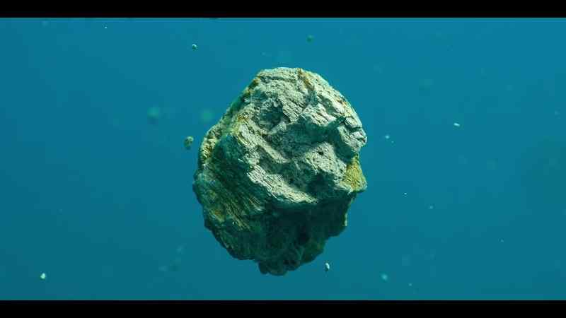 A raft of floating stones