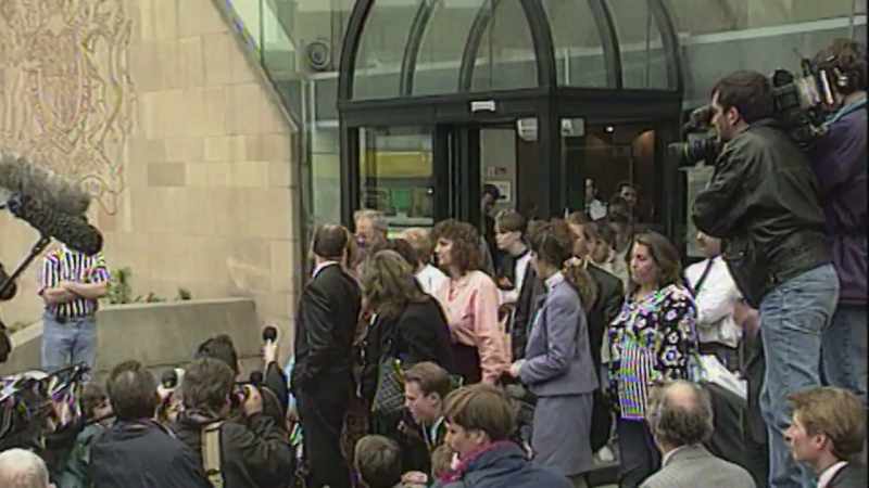 A relieved David Crampton made a statement outside the courtroom
