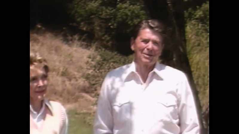 A reporter asks the president