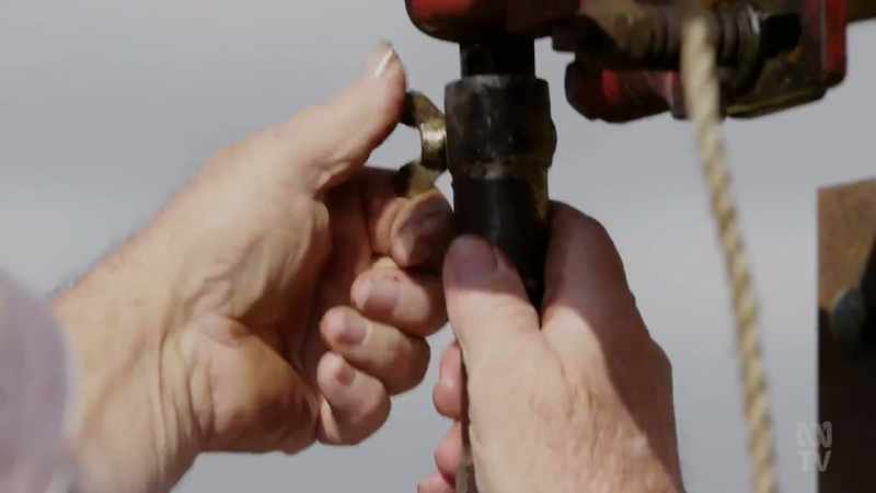 A rotating shaft inside the flexible cable