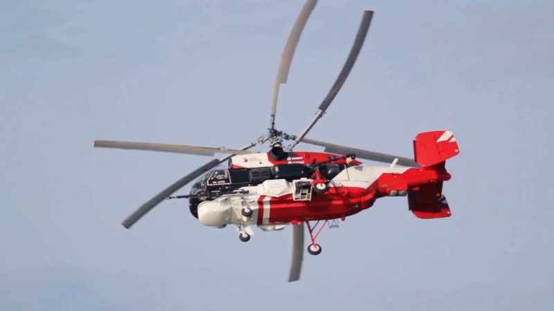 A search and rescue operation by both